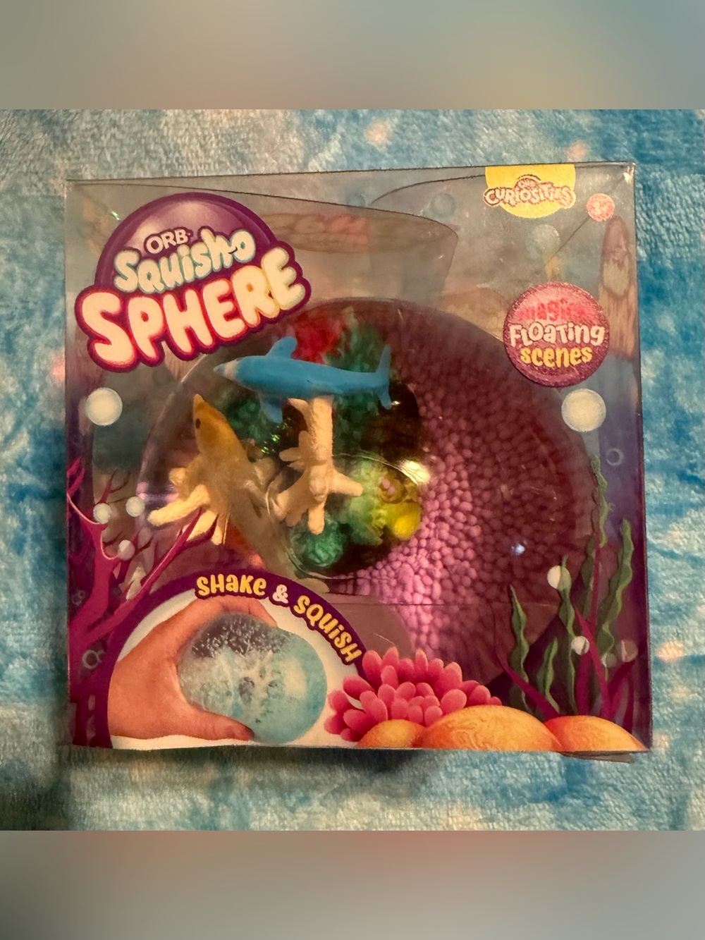 NIB ORB Squishy Sphere Purple Floating Sea Creature Stress Ball Toy QUICK SHIP